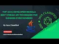 Top Java Developer Reveals Best Stream API Techniques for SUMMING Even Numbers