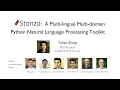 Stanza A Multi-lingual Multi-domain Python Natural Language Processing Toolkit NLP Summit 2020
