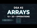 Arrays 1D 2D Arrays Operations Searching Reversing Beginner Friendly