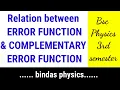 relation between error function and complementary error function er f c x 1 - er f x