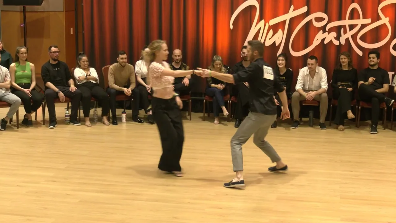 Maxence Esparcieux & Helene Mickle - 2nd place Jack&Jill Advanced final - Budafest 2023