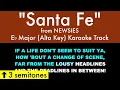 Santa Fe Key from Newsies Eb Major - Karaoke Track with