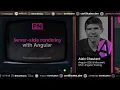 Intro to server-side rendering with Angular Alain Chautard Angular Day by Frontend Nation 2025