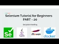 Part 20 Exception Handling