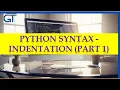 Lesson 8 - Python Syntax