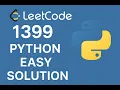 Count Largest Group Leetcode 1399 EASY Python Solution