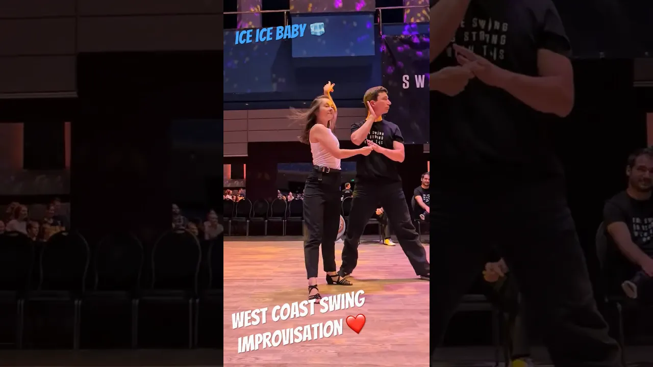 West Coast Swing Impro❤️🧊 #westcoastswing #swingdance #improvisation #semionmaria #iceicebaby