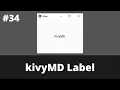 KivyMD Label Kivymd Tutorial For Beginner KivyMD 2021