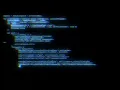 4 Relaxing Coding Screensaver Encrypted Programming Code blue glitch Loop no sound no music