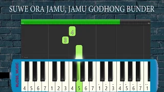 tutorial pianika suwe ora jamu backing track karaoke 