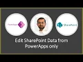 Edit SharePoint data in PowerApps but NOT in SharePoint