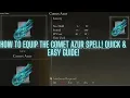ELDEN RING-How To Equip Comet Azur Spell Quick and Easy