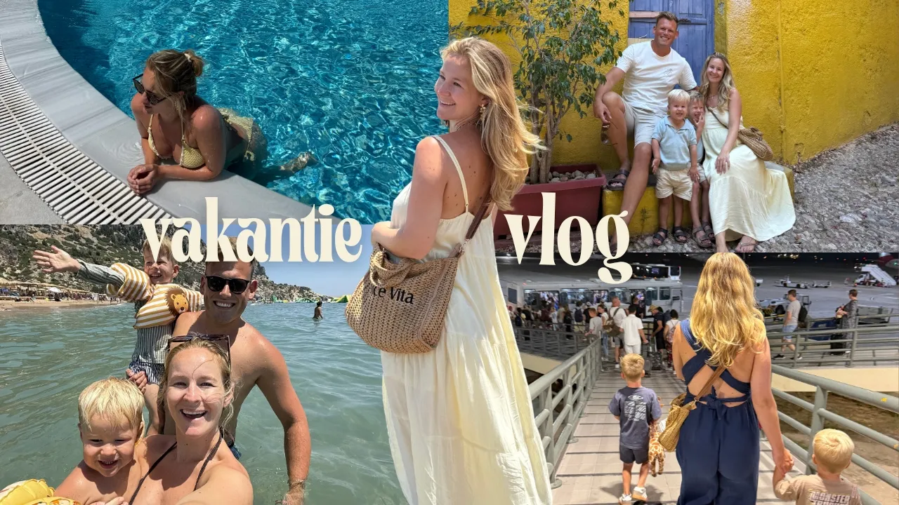 Drama in de Rhodos stad..Laatste Vakantiedagen & nachtvlucht met 2 kinderen | Vakantievlog Rhodos🇬🇷