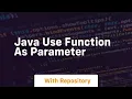 java use function as parameter