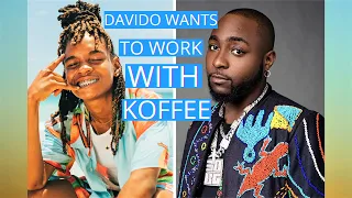 davido say he wants to work with koffee