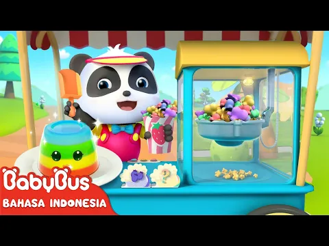 Download MP3 Jeli dan Popcorn yang Berwarna-warni | Lagu Makanan Anak | Lagu Anak-anak | BabyBus Bahasa Indonesia