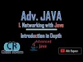 Adv Java - 1 Networking with Java Introduction USE HEADPHONE