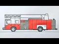 How to Draw a Fire Truck