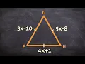 How to find the measure of each side of an equilateral triangle