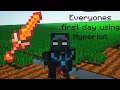 everyone s first day using a hyperion Hypixel Skyblock