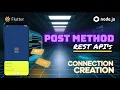 Flutter Node js POST Method Create Data in Full Stack CRUD App REST API Integration