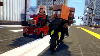 Minecraft Villagers Starts Racing...