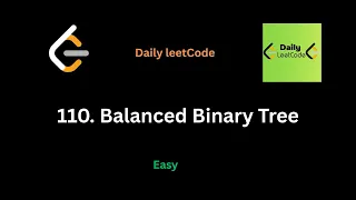 110 Balanced Binary Tree
