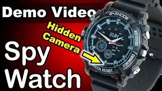 1080p hd spy watch with night vision and motion detect best demo 