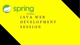 Java Web Development Session 1 Maven Spring C