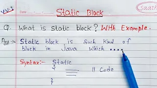 static block in java Learn Coding