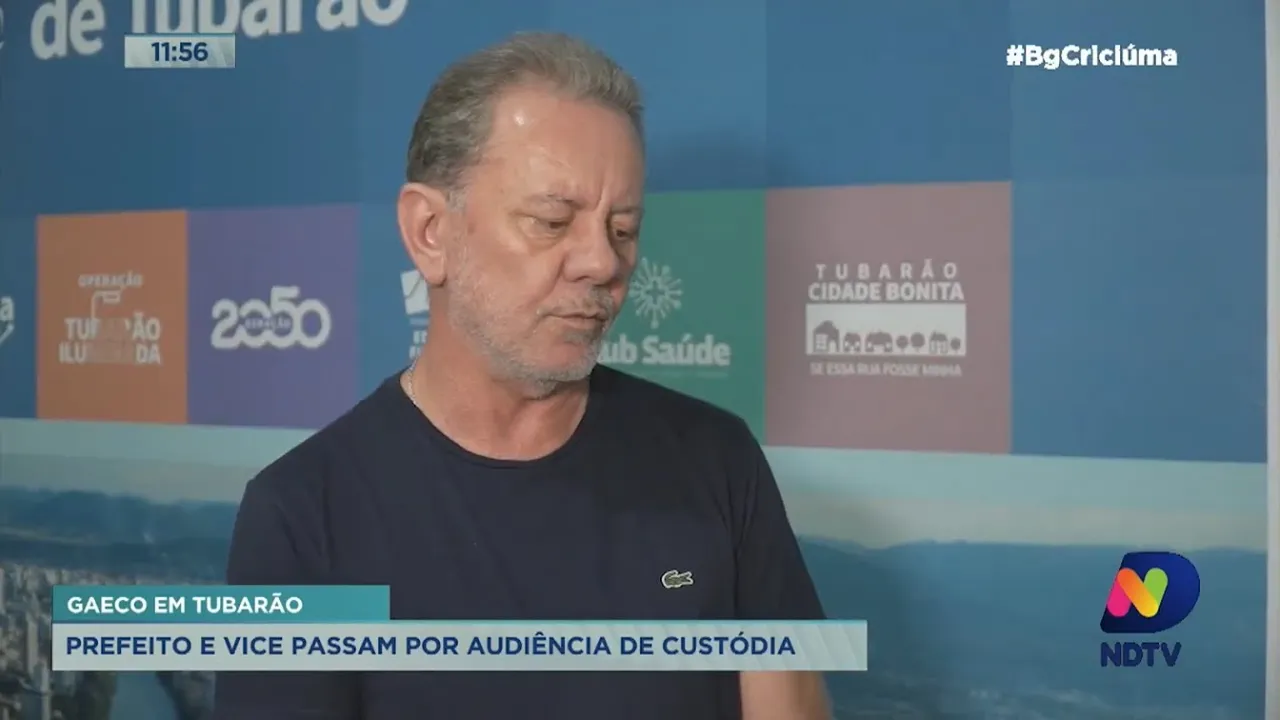 Prefeito e vice de Tubarão passam por audiência de custódia em Florianópolis após prisão pelo Gaeco