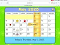 Starfall Daily Calendar - May 1 2025 First Day of May