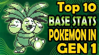 Top 10 Gen 1 Pokemon with the Highest Base Stat Total