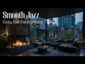 Smooth Jazz Saxophone Fireplace Night ~ Cozy Relaxation Music