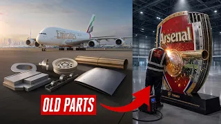 We Built the Arsenal Crest From Retired Aircraft Parts | Emirates