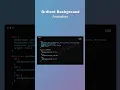 Pure CSS Animated Gradient Background HTML and CSS Tutorial
