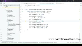 Core Java OOPS Part - 60 Exception Handling Try Finally Block Example in Java Program