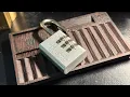 Decoding a Master 630D 3-dial combination lock by touch