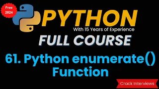 Python enumerate Function Enumerate function Python