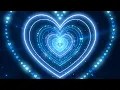 Blue Background Love Heart Tunnel Background Room Lighting Background Background Lights