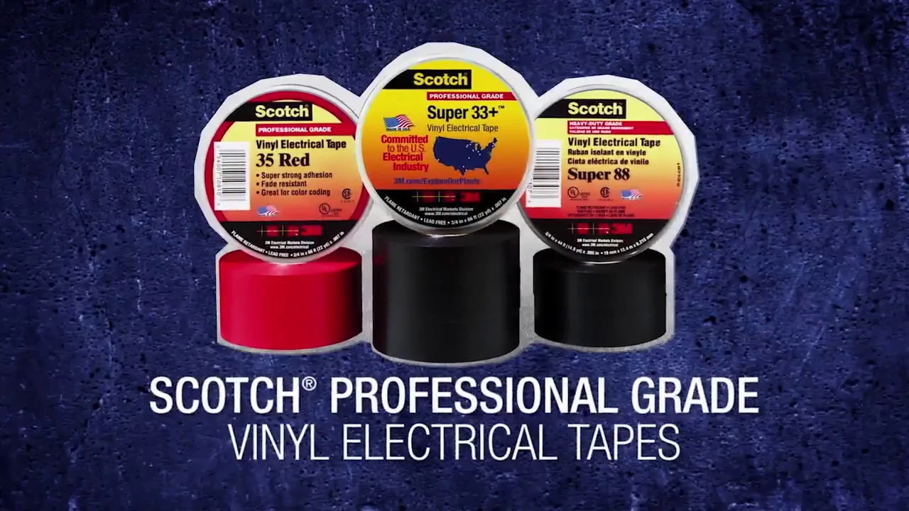 Scotch® Professional Grade Vinyl Electrical Tape Super 88 – How to apply. 