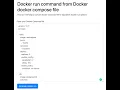 convert docker compose to docker run