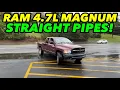 2003 Dodge Ram 1500 4 7L MAGNUM V8 EXHAUST w STRAIGHT PIPES
