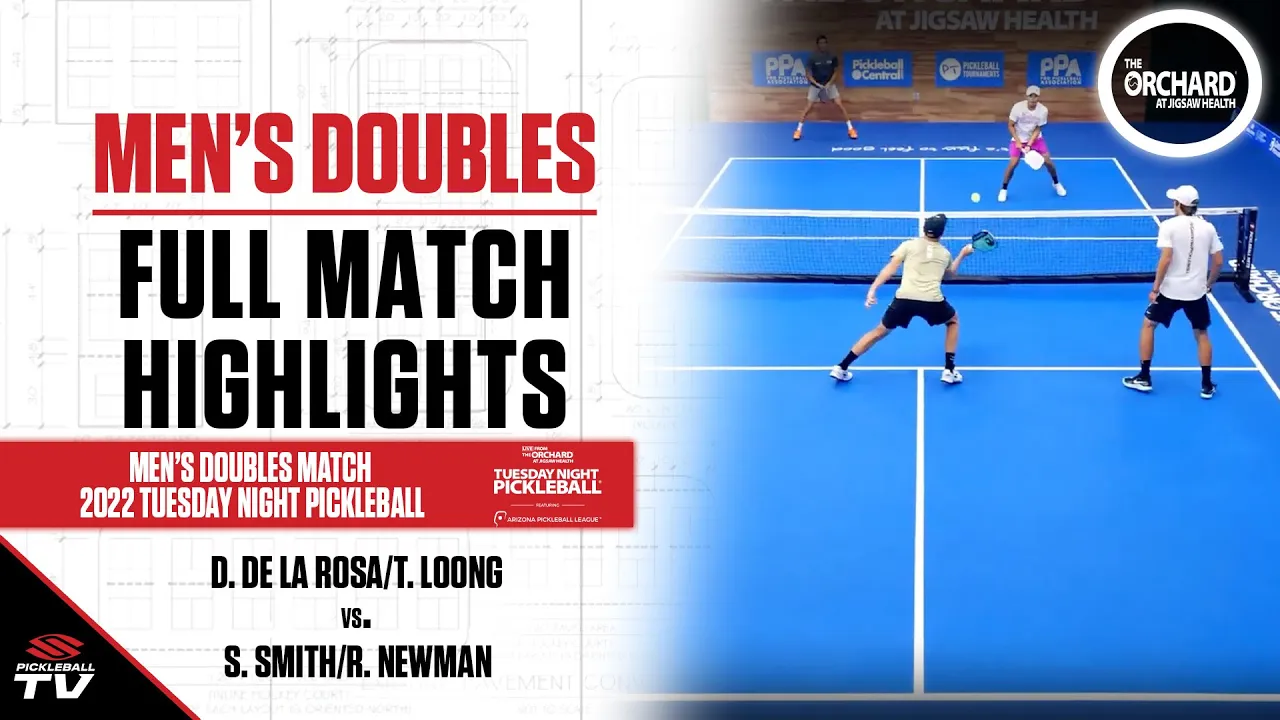 Tuesday Night Pickleball (10/11/2022) Men's Doubles - R. Newman/S. Smith vs. T. Loong/D. De La Rosa