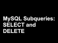 MySQL Subqueries