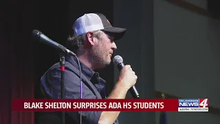 Blake Shelton surprises Ada HS students