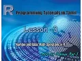 R Tamil Programming Tutorial Lesson 3 Number And Basic Math Operations in R