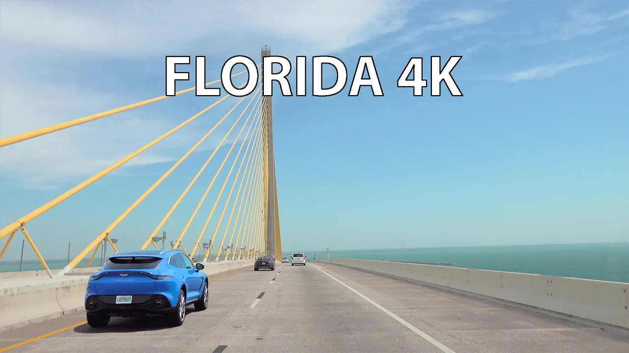 Florida 4K - Sunshine Skyway - Scenic Drive