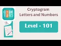 Cryptogram Level 101 Cryptogram Letters and Numbers Answers