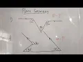 Plane Geometry Finding a missing angle in a given plane